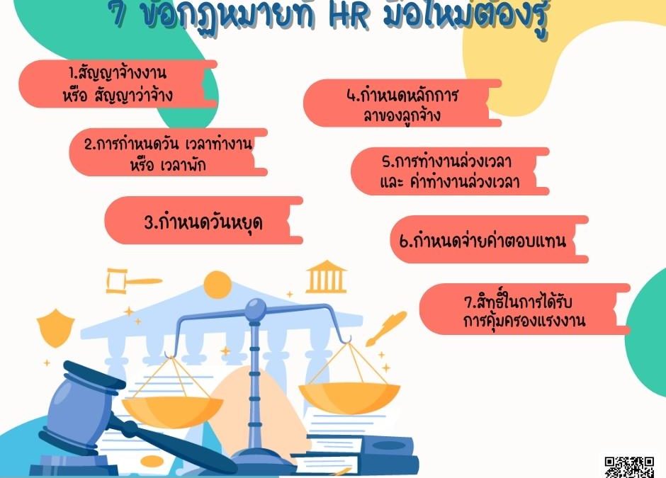 7 ข้อกฏหมายที่ HR มือใหม่ต้องรู้